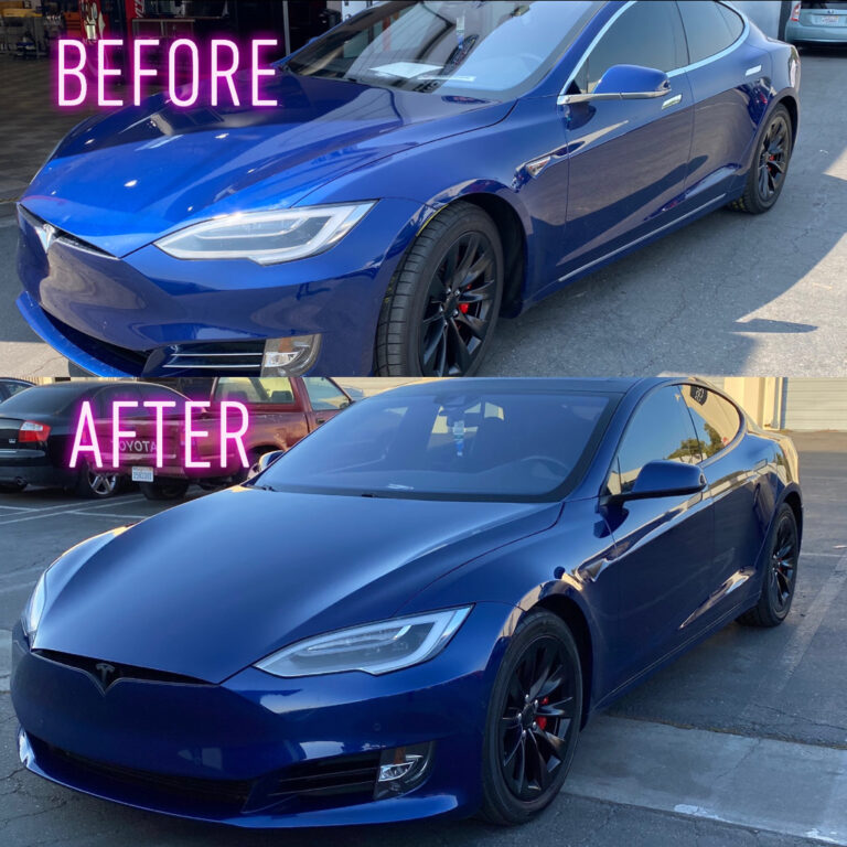 Tesla Chrome Delete - Front & Side