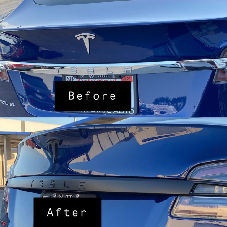 Tesla Chrome Delete - Trunk