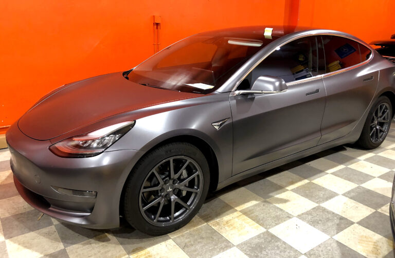 Tesla Satin Gray Wrap