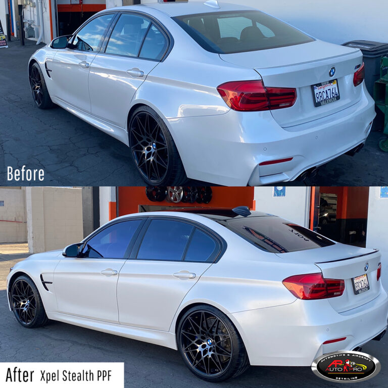 BMW Xpel Stealth PPF Wrap - before & after