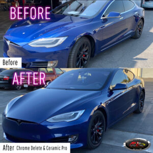 Tesla Chrome Delete & Ceramic Pro Coating