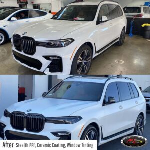 BMW SUV Stealth Paint Protection Film, Ceramic Coating and Window Tint