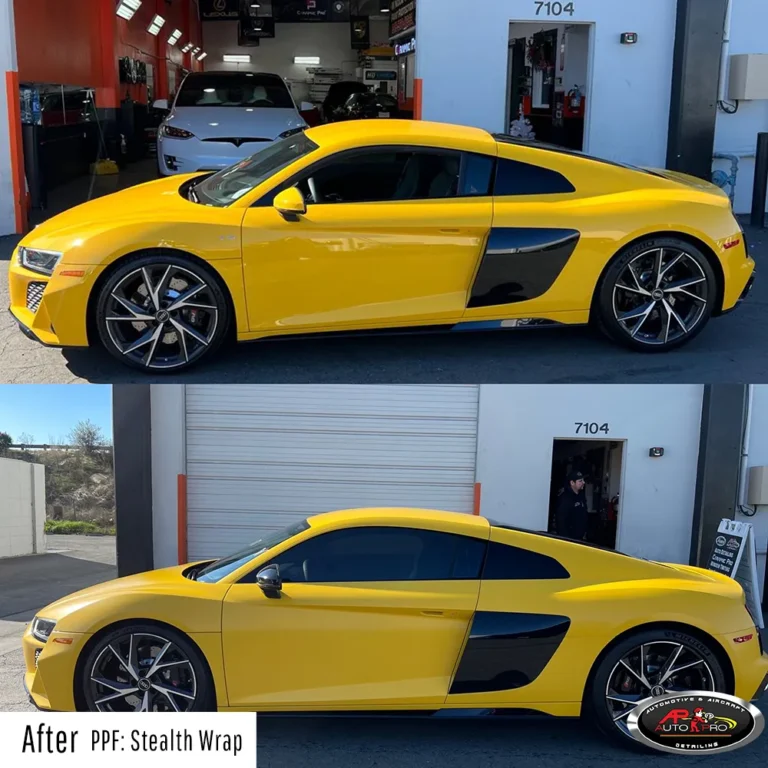 Audi PPF Stealth - matte Yellow