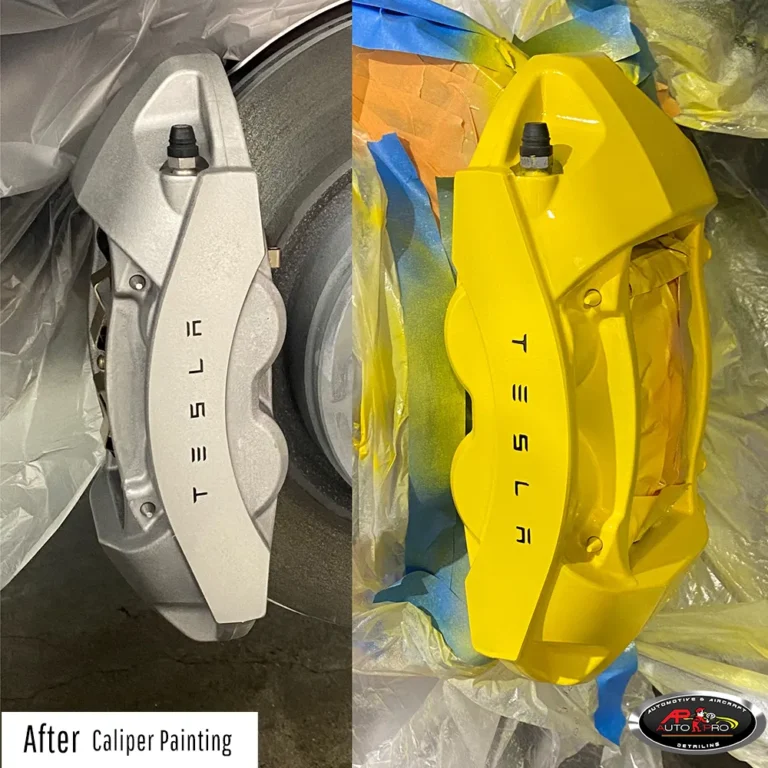 Caliper Painting - Yellow Tesla